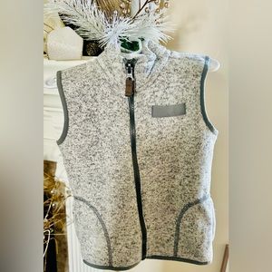 Carters Boys Size 5T grey Sherpa full zipper vest